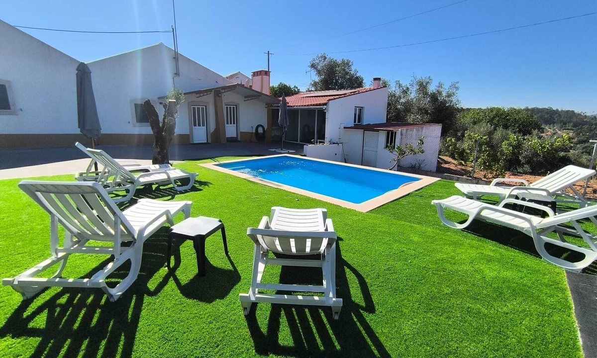 Nossa Sra. da Piedade Villa | Country house with private pool, barbecue, deck and mezzanine. Relaxing.