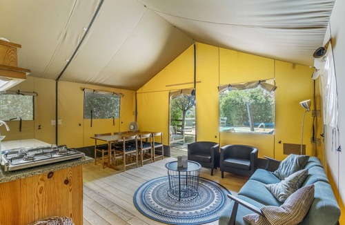 Molares RV Rental | Boavista Glamping Tent with Mountain View, Private Pool and Wi-Fi