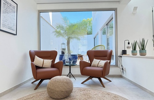 Praia da Luz Villa | Luxury Villa Steps from the Beach | Heated Pool, Ocean Views & Rooftop Lounge