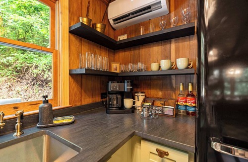 Asheville Cabin | Romantic Asheville Log Cabin w/Hot Tub & Gym