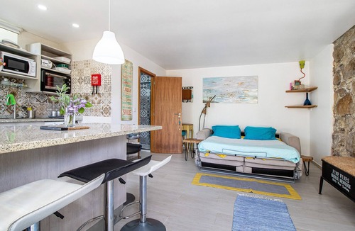 Caminha Apartment | Studio Apartment 'Estúdio Azul' with Mountain View, Shared Pool and Wi-Fi
