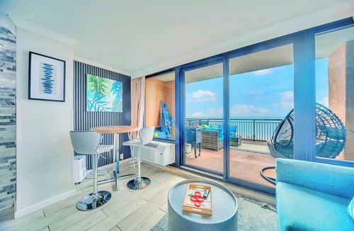 Myrtle Beach Condo | WOW Modern Direct Oceanfront Sundeck balcony Terrance condo. STUNNING