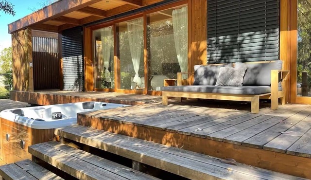 Eco-villa inside a signature golf course. Enjoy outdoor showers and jacuzzi.