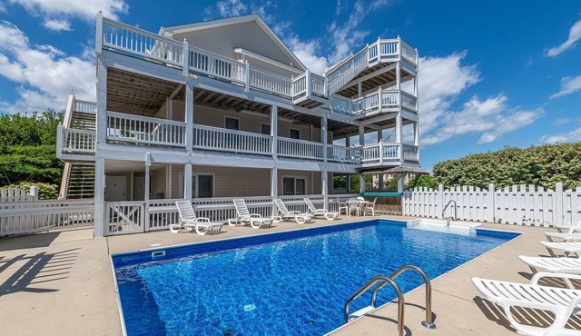 Mare Nostrum - Corolla, Whalehead, 430 Yds to Beach, Ocean View, Pool, Hot Tub, Events, Flex Stays in Corolla