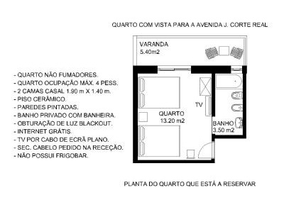 Standard Double Room with Two Double Beds